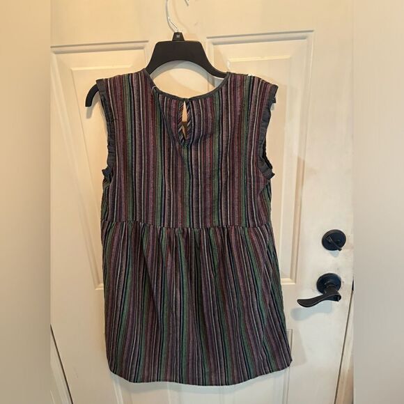 Savanna Jane Striper and Floral Embroidered Flowy Dress size S - Picture 4 of 5